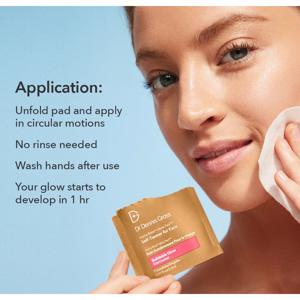 Dr. Dennis Gross Alpha Beta Glow Pad Self-Tanner for Face