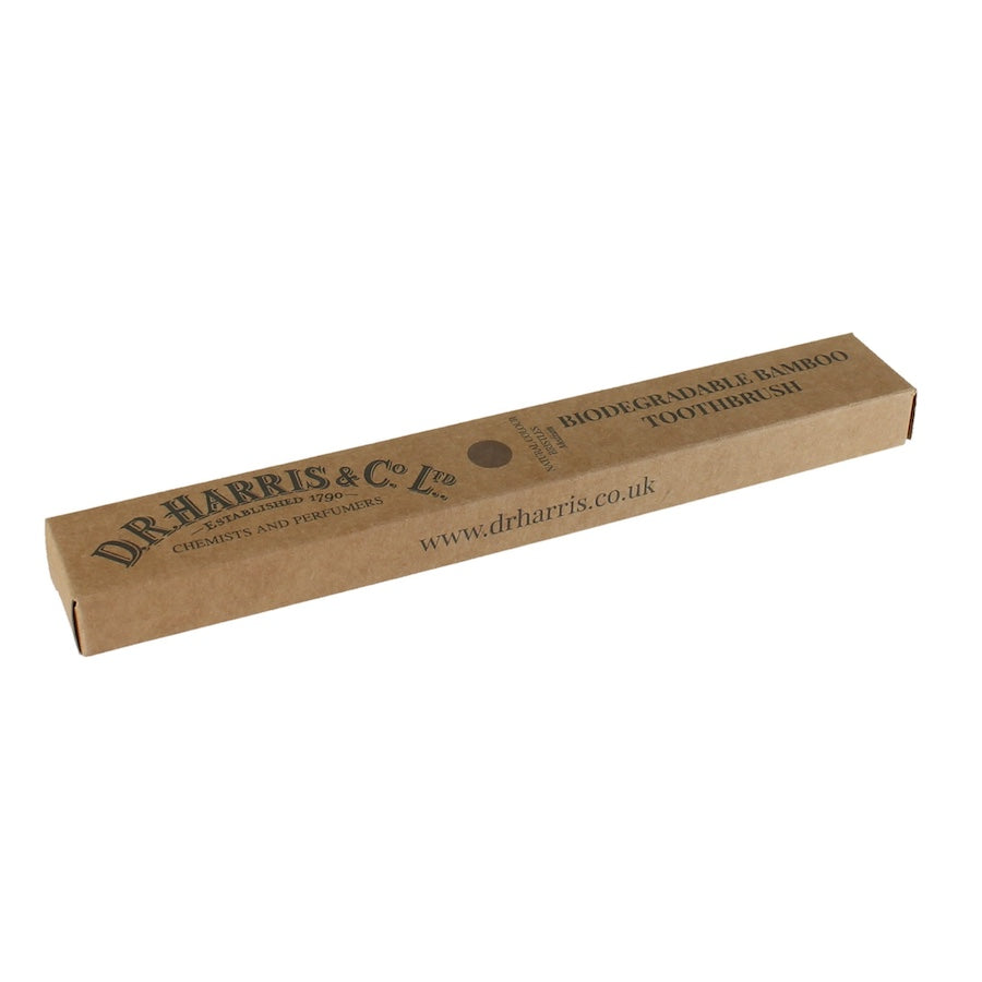 D R Harris Biodegradable Bamboo Toothbrush - Natural Colour Bristles