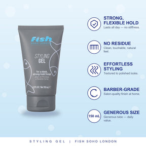 Fish Soho Strong Hold Styling Gel - HOW TO USE
