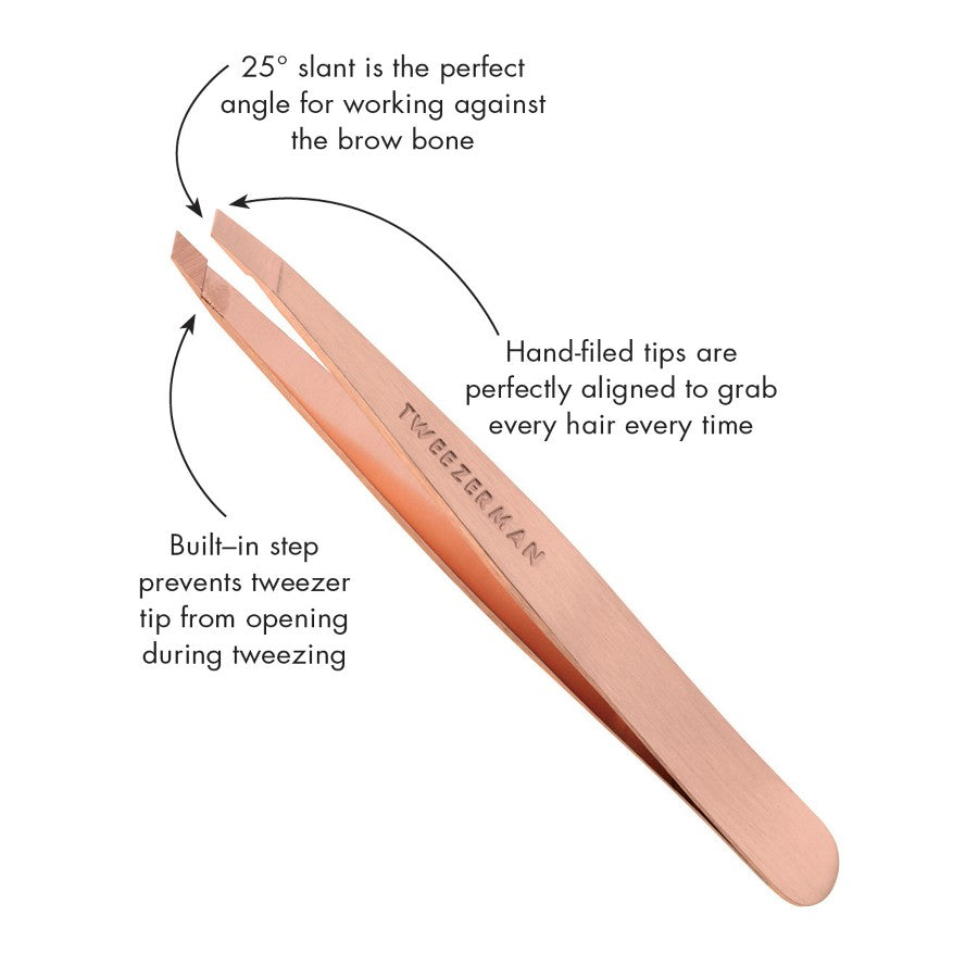 Tweezerman Rose Gold Slant Tweezer