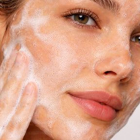 Verso Daily Facial Cleanser on skin