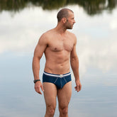 Bluebuck Navy Slip (weiße Nähte)