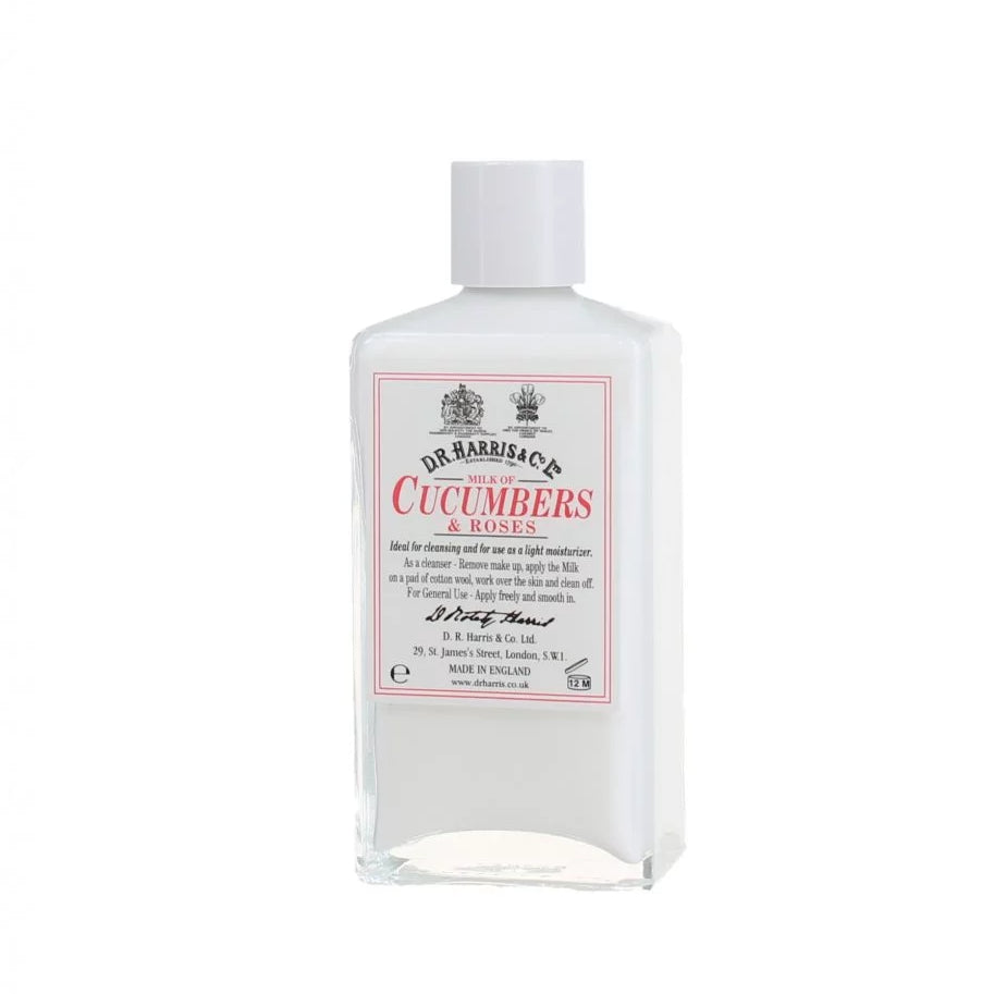 D R Harris Milk of Cucumber and Roses - 100ml