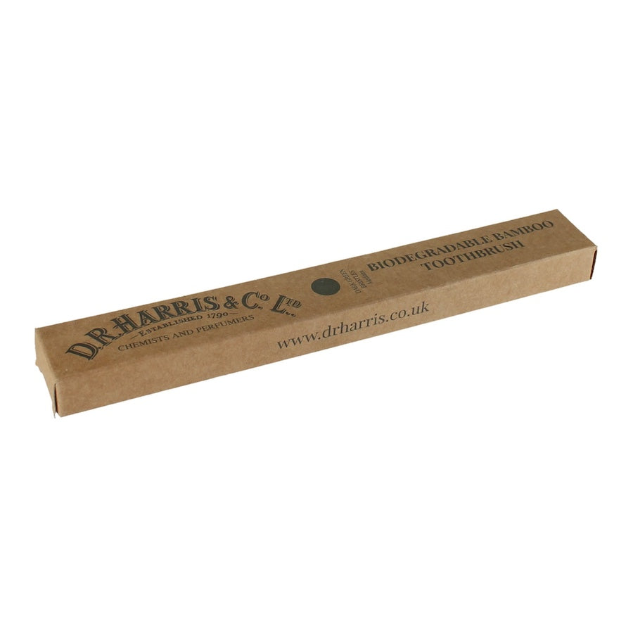 D R Harris Biodegradable Bamboo Toothbrush - Dark Green Bristles